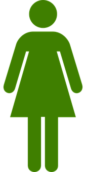 Green Female Symbol PNG Image