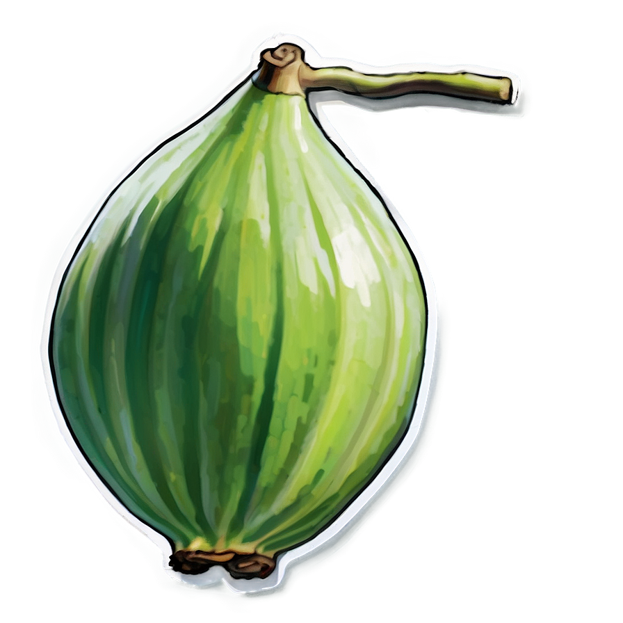 Green Fig Artwork Png Clk PNG Image