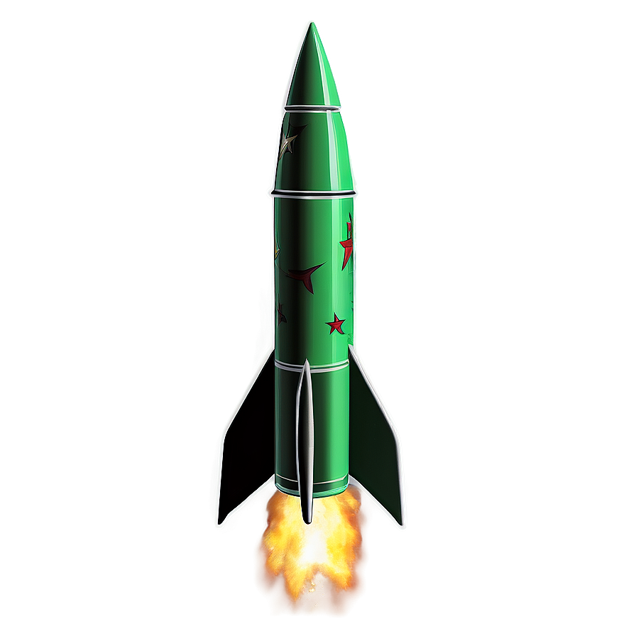 Green Firework Rocket Png Rce18 PNG Image