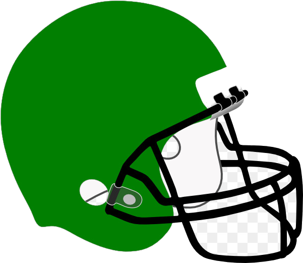 Green Football Helmet Graphic PNG Image