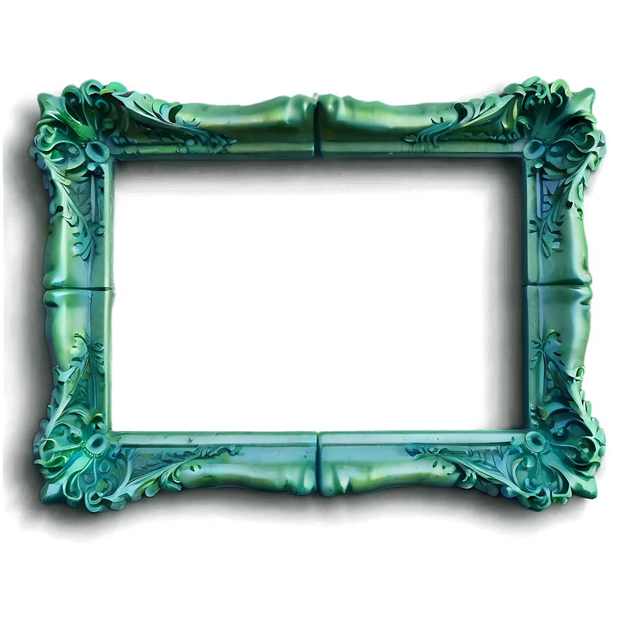 Green Frame C PNG Image