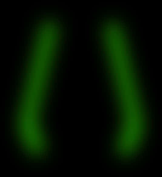 Green Glowing Lights Abstract PNG Image