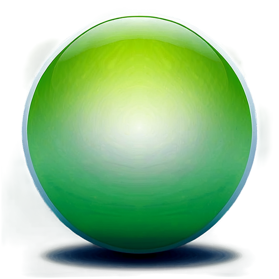 Green Gradient Sphere Png 5 PNG Image