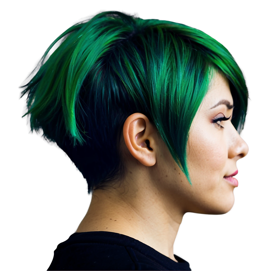 Green Hair C PNG Image