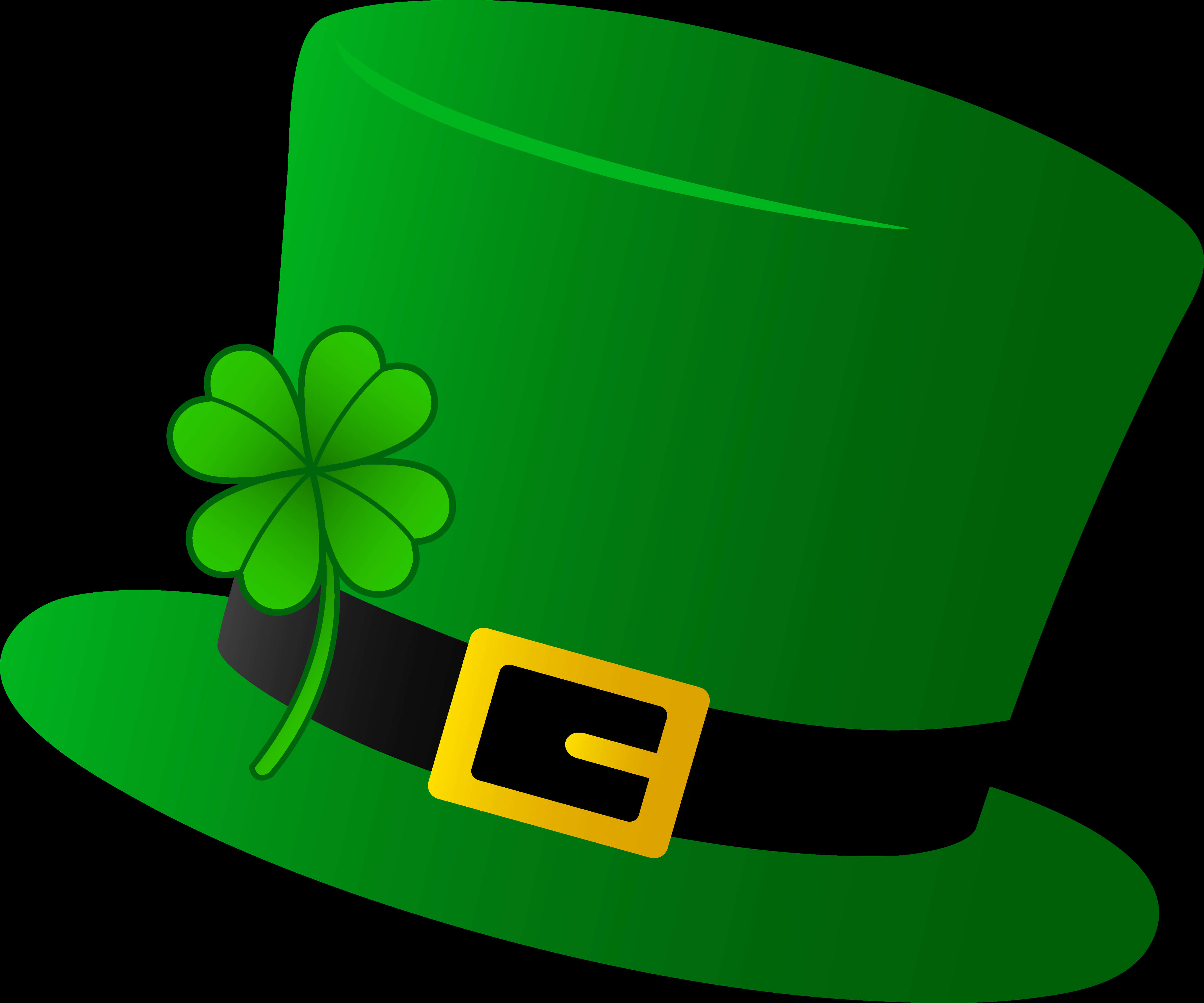 Green Hatwith Shamrock PNG Image