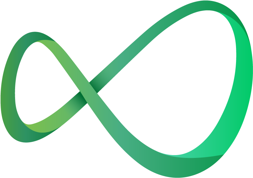 Green Infinity Loop PNG Image