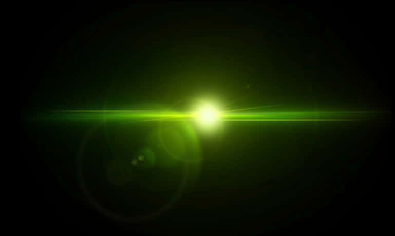 Green Laser Light Shine PNG Image