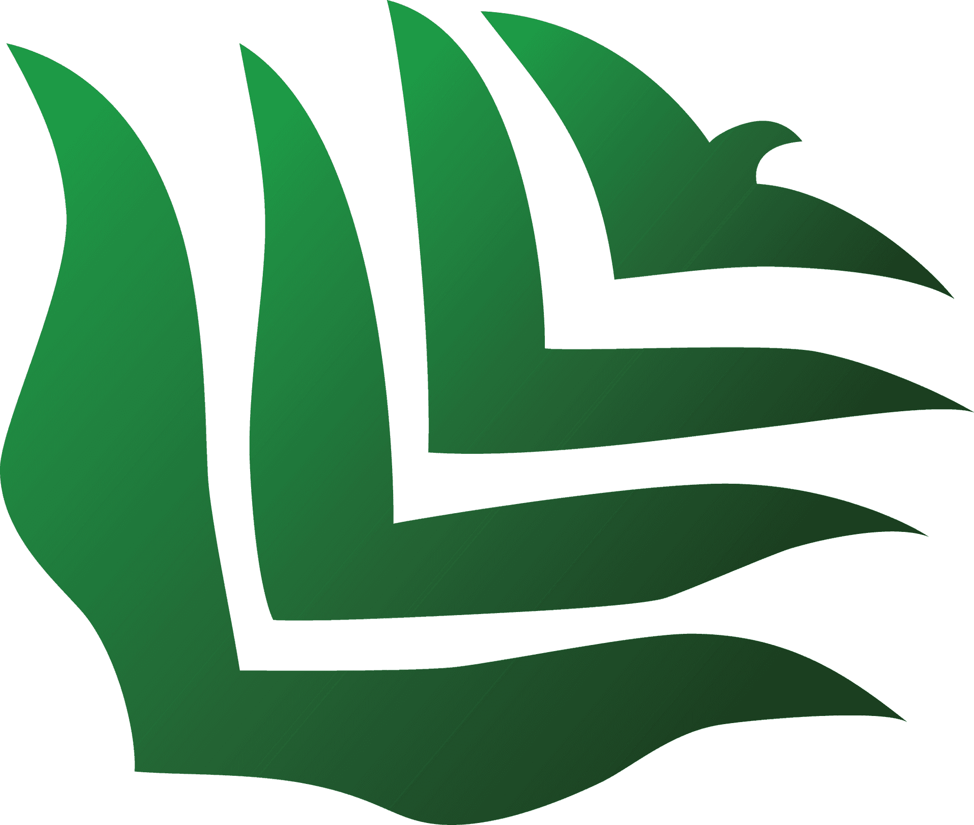 Green Leaf Graphic Design PNG Image