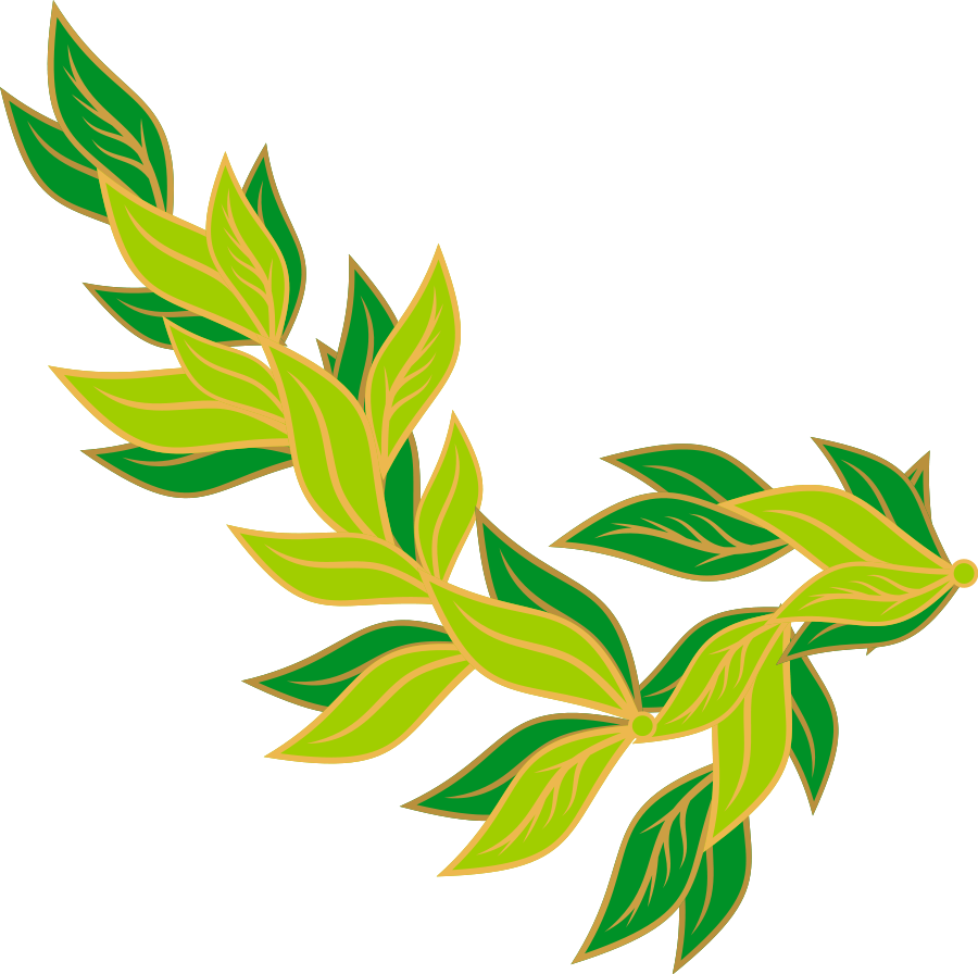 Green Leafy Branch Clipart PNG Image