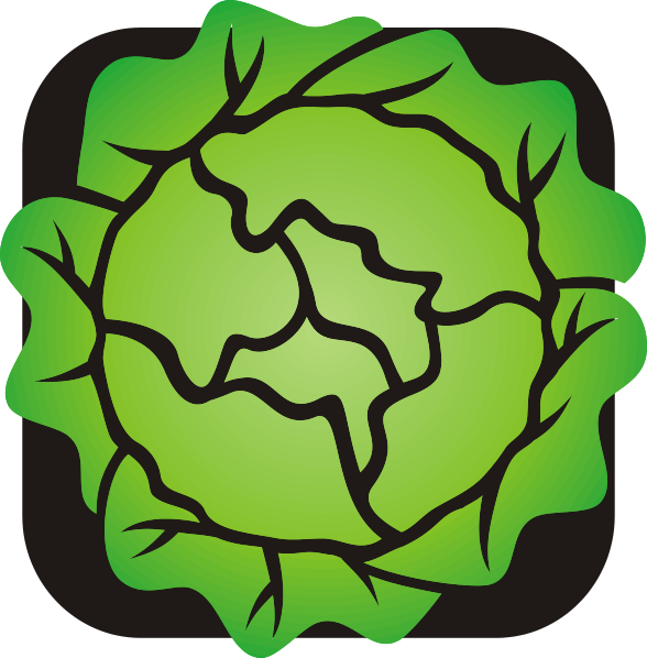 Green Lettuce Icon PNG Image