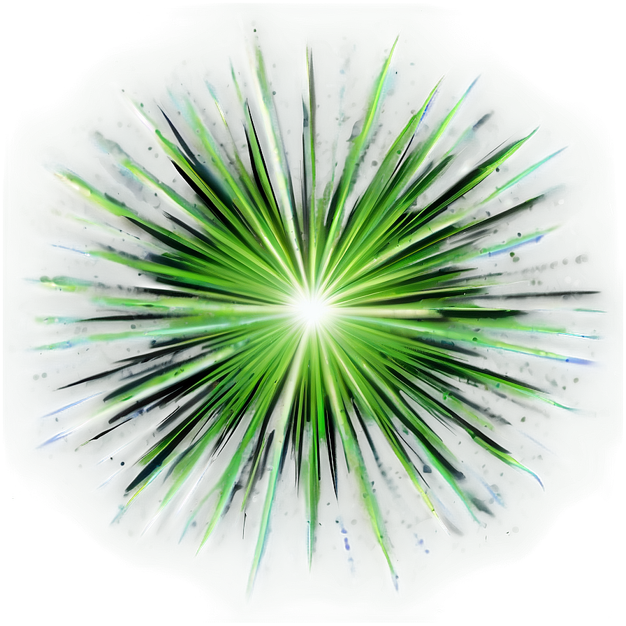 Green Light Burst Png Svs42 PNG Image