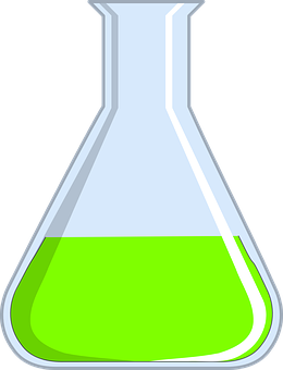 Green Liquid In Flask PNG Image