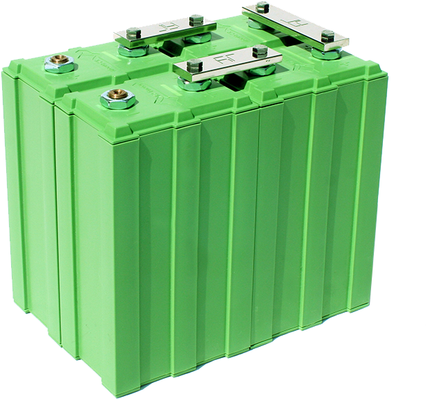 Green Lithium Ion Battery Pack PNG Image