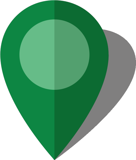 Green Location Pin Icon PNG Image