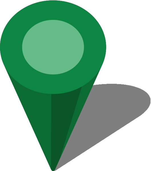 Green Location Pin Icon PNG Image