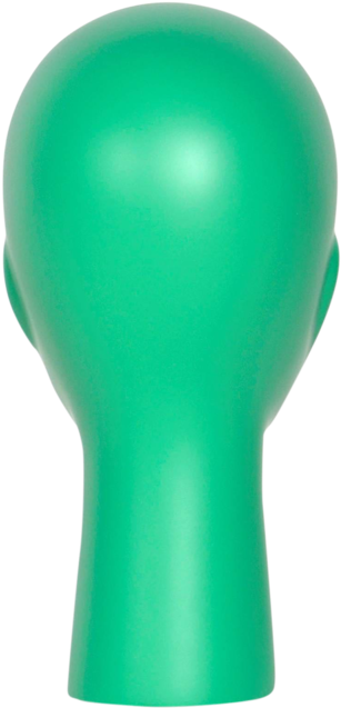 Green Mannequin Head Display PNG Image