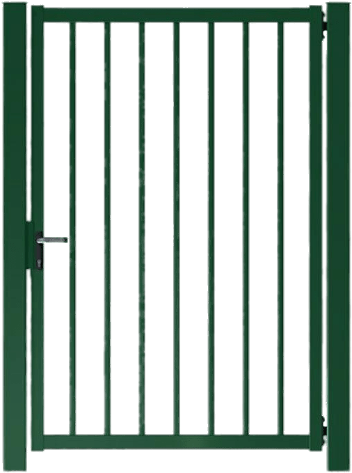 Green Metal Security Gate.png PNG Image