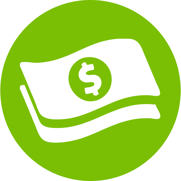 Green Money Icon PNG Image