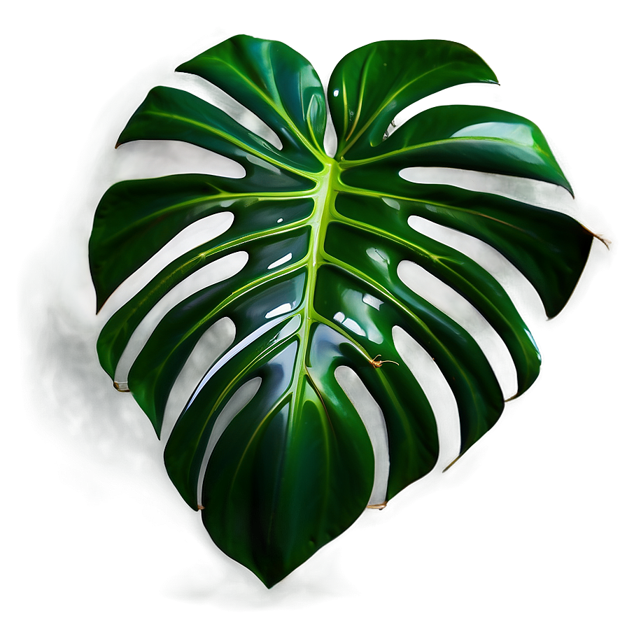 Green Monstera Leaf Png Mll85 PNG Image