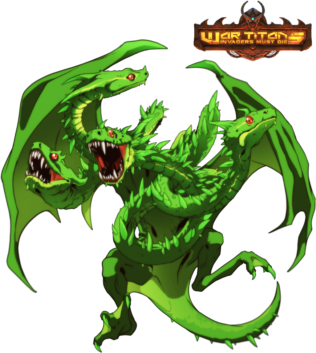 Green_ Mythical_ Hydra_ Artwork.png PNG Image