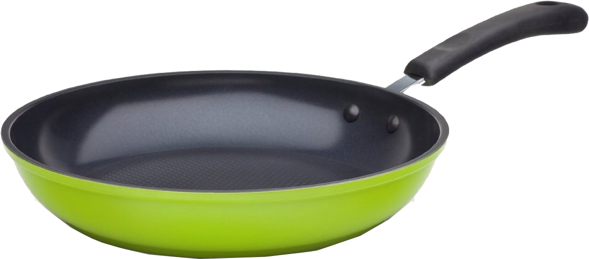 Green Nonstick Frying Pan PNG Image