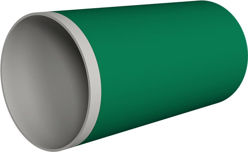 Green P V C Pipe3 D Render PNG Image