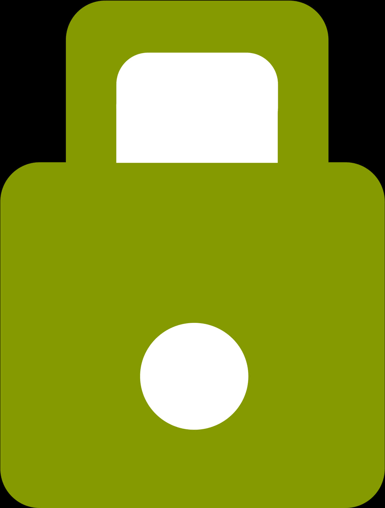 Green Padlock Icon PNG Image