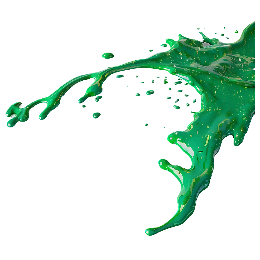 Green Paint Splatter Png Mkh20 PNG Image