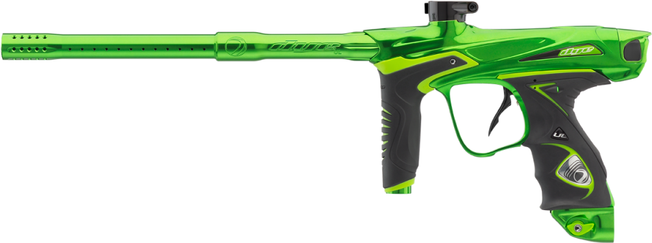 Green Paintball Marker Profile PNG Image