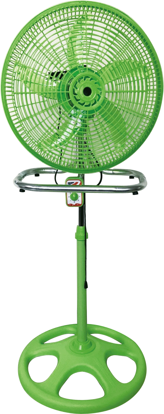 Green Pedestal Fan PNG Image