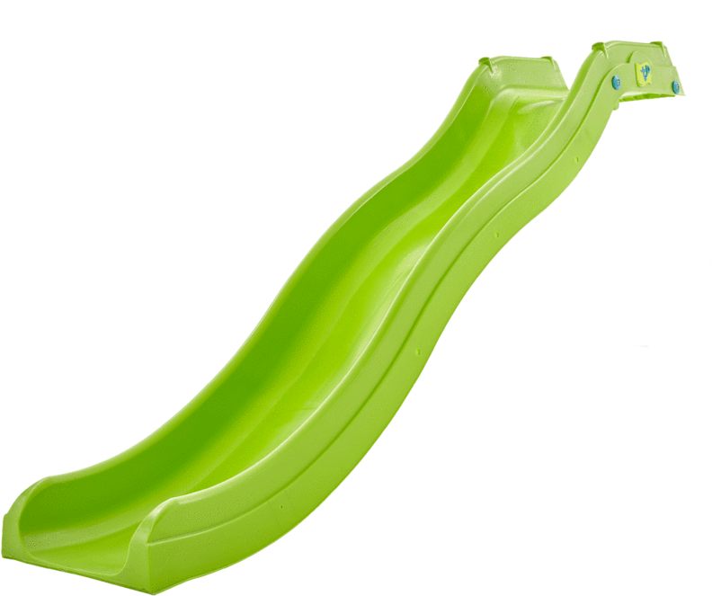 Green Plastic Playground Slide PNG Image