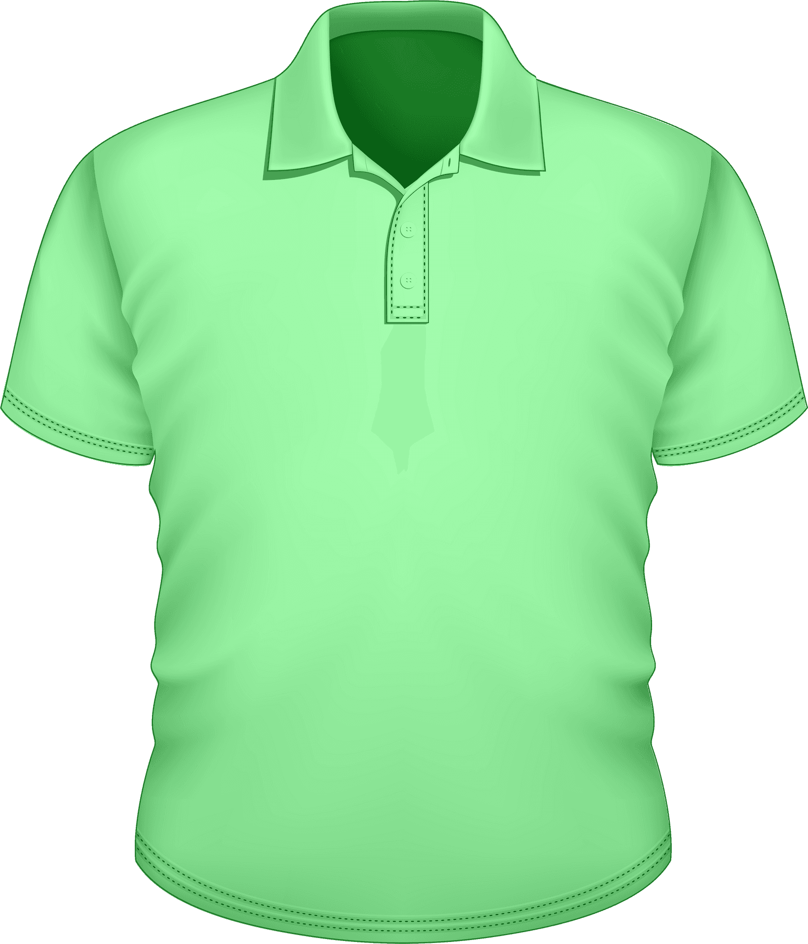 Green Polo Shirt Mockup PNG Image