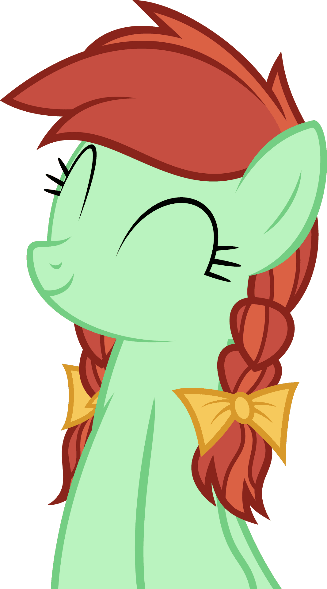 Green Pony Yellow Bow PNG Image