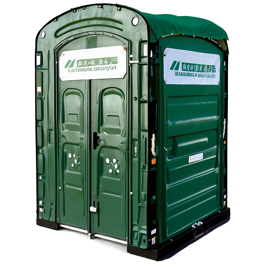 Green Portable Toilet For Parks Png 06212024 PNG Image