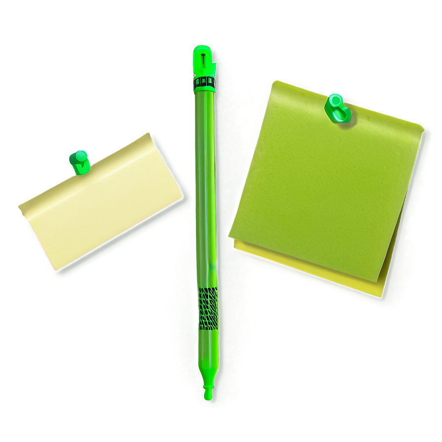 Green Post It Note Png Sea40 PNG Image