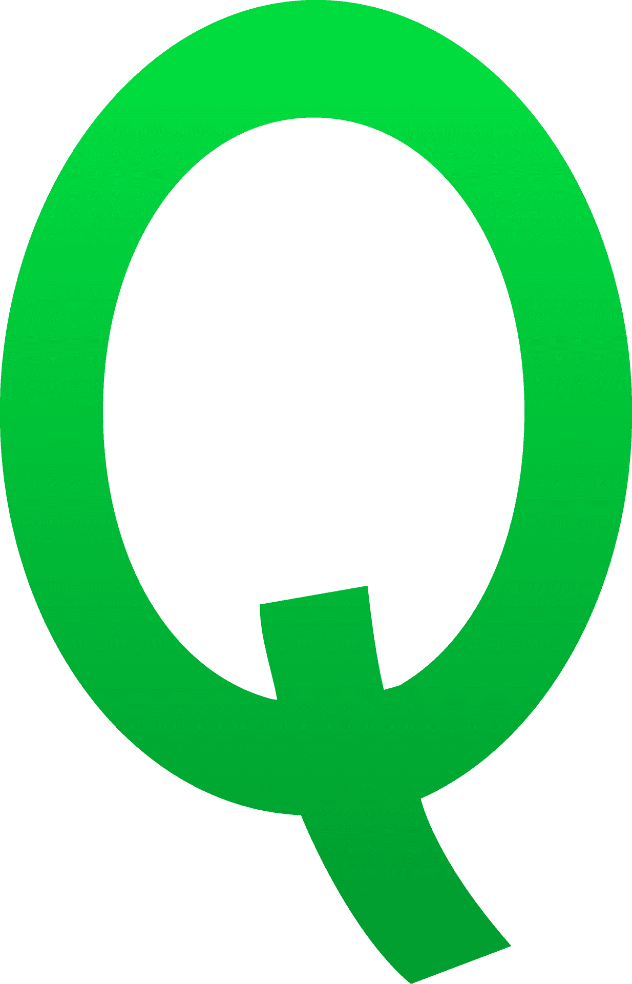 Green Q Logo PNG Image