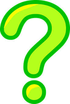 Green Question Mark PNG Image