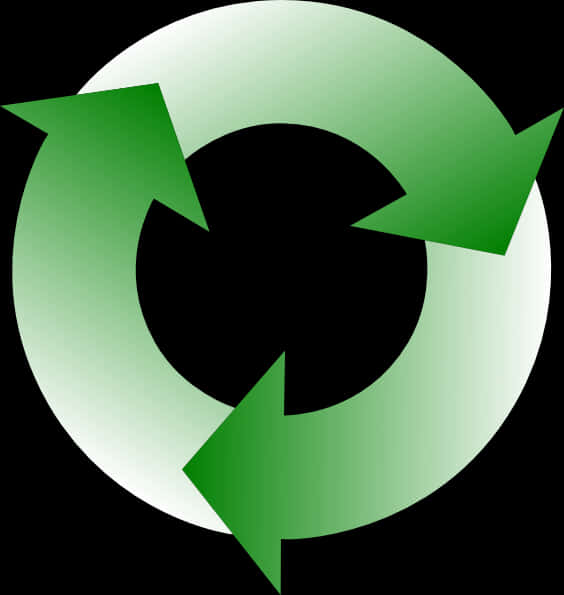 Green Recycle Arrows Transparent Background PNG Image