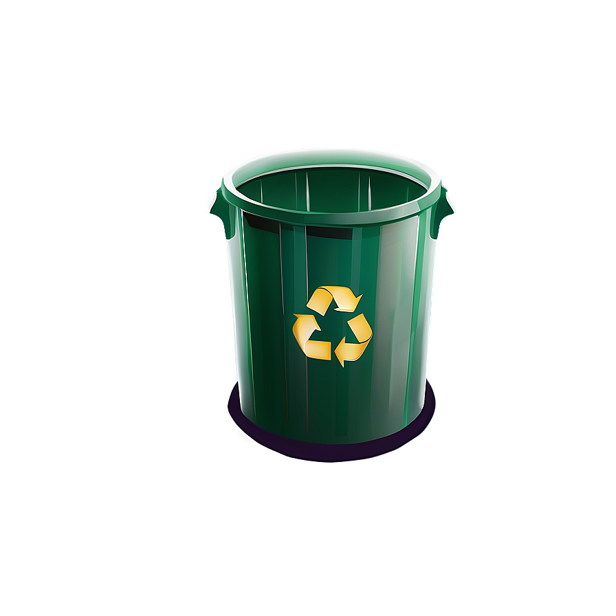 Green Recycle Bin Png Rbf74 PNG Image