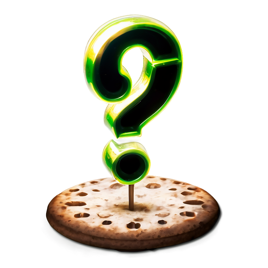 Green Riddler Question Mark Png Gmh PNG Image