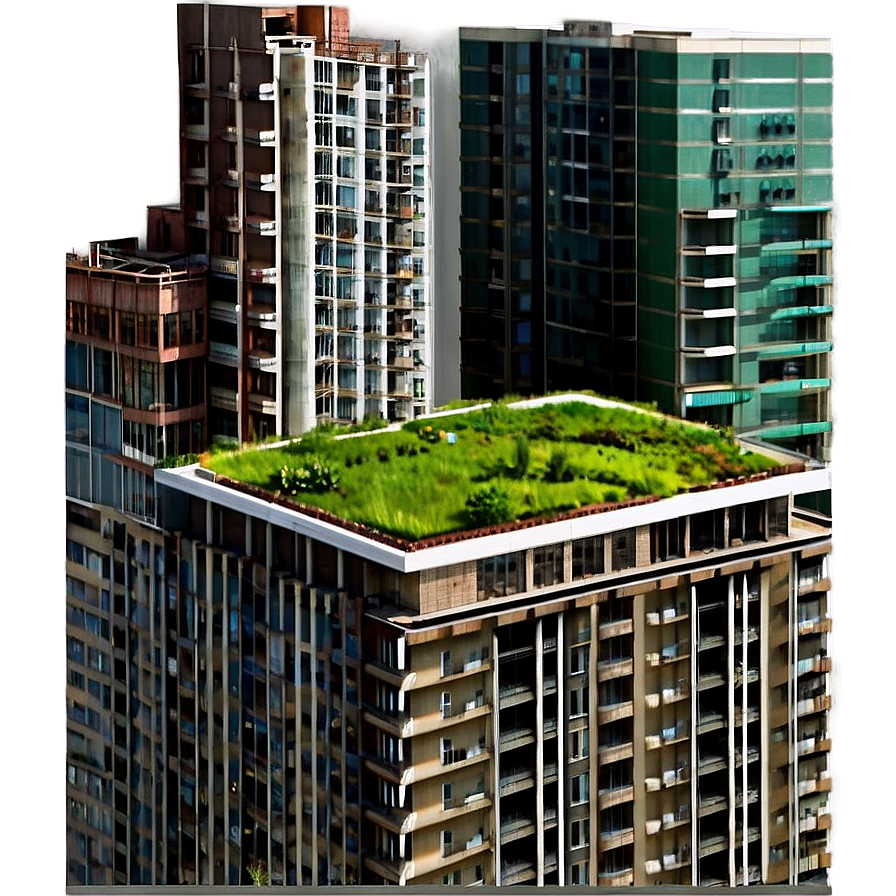 Green Roof Buildings Png 94 PNG Image