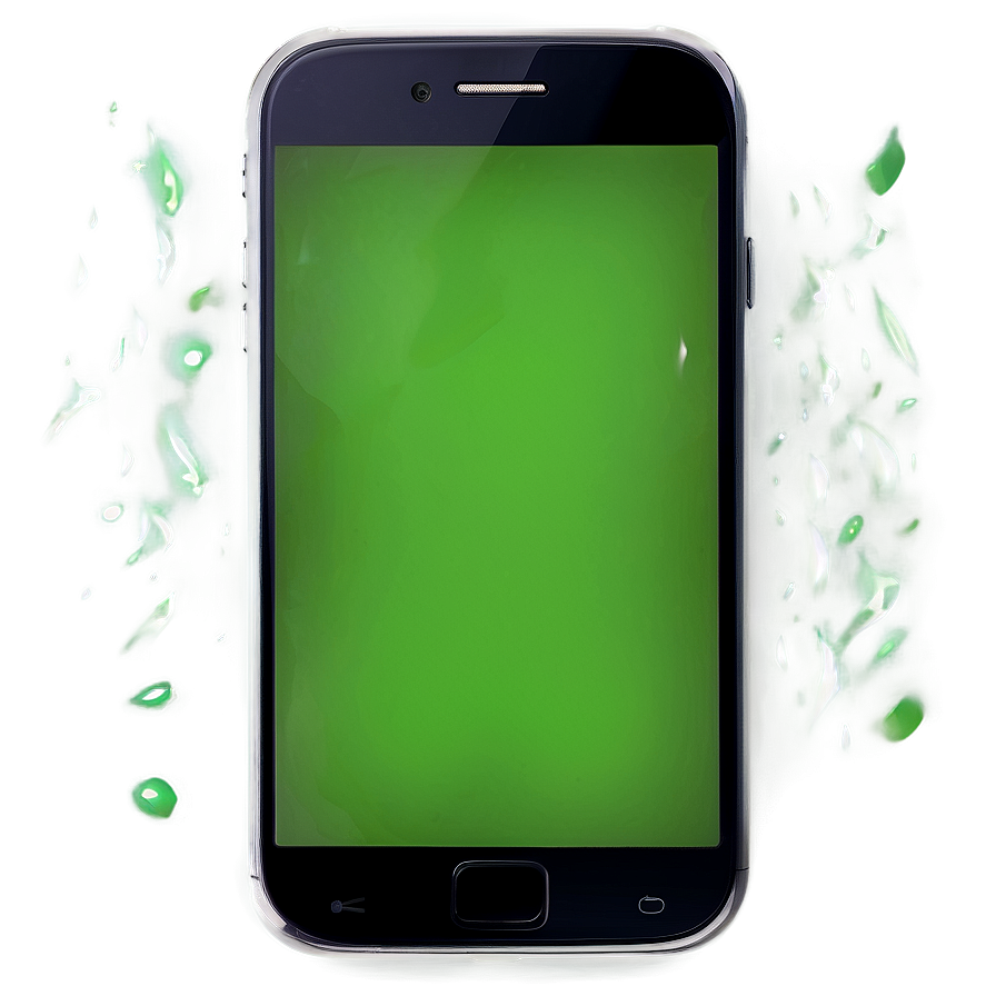 Green Screen Phone Display Png 5 PNG Image