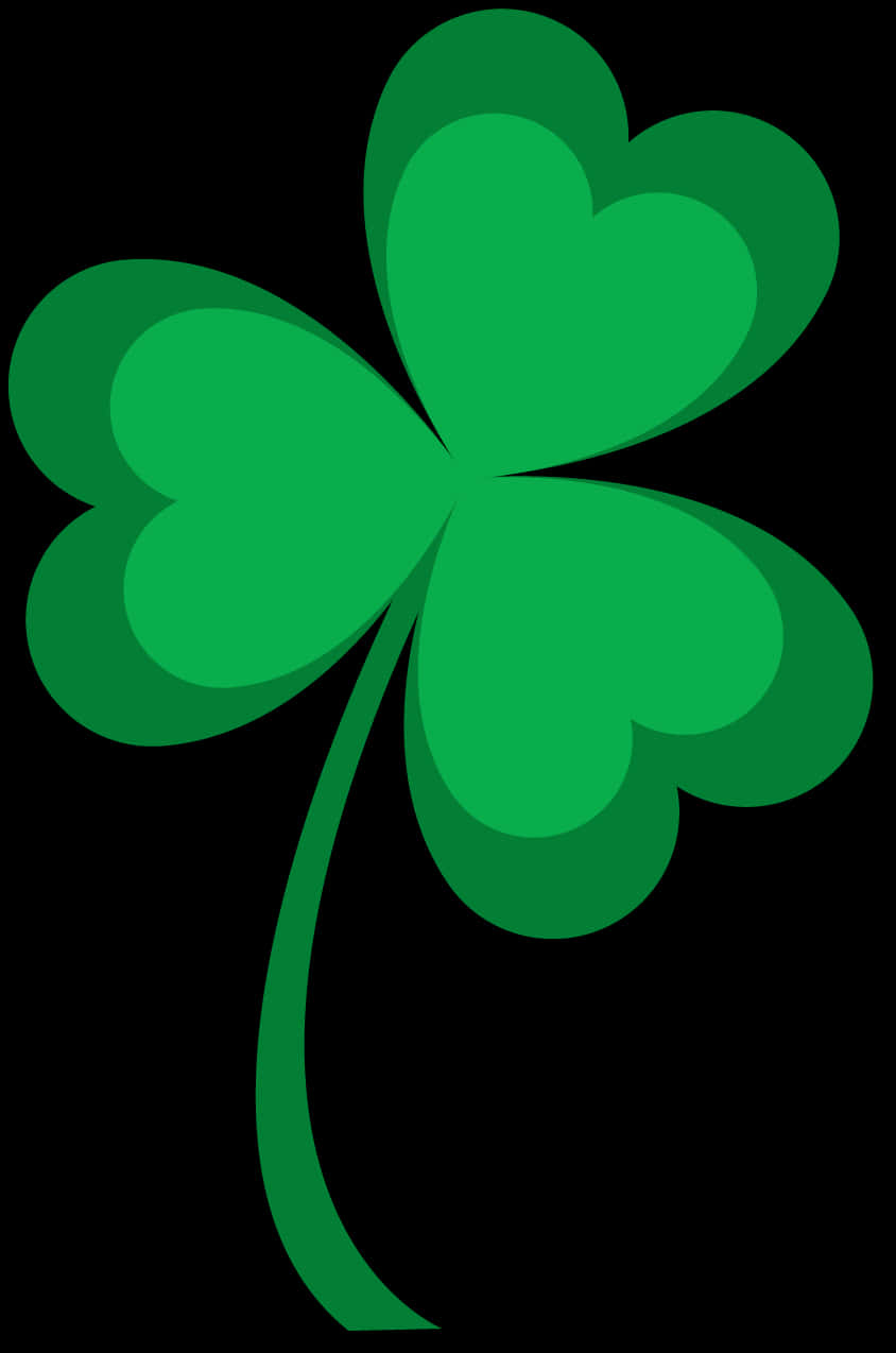 Green Shamrock Graphic PNG Image