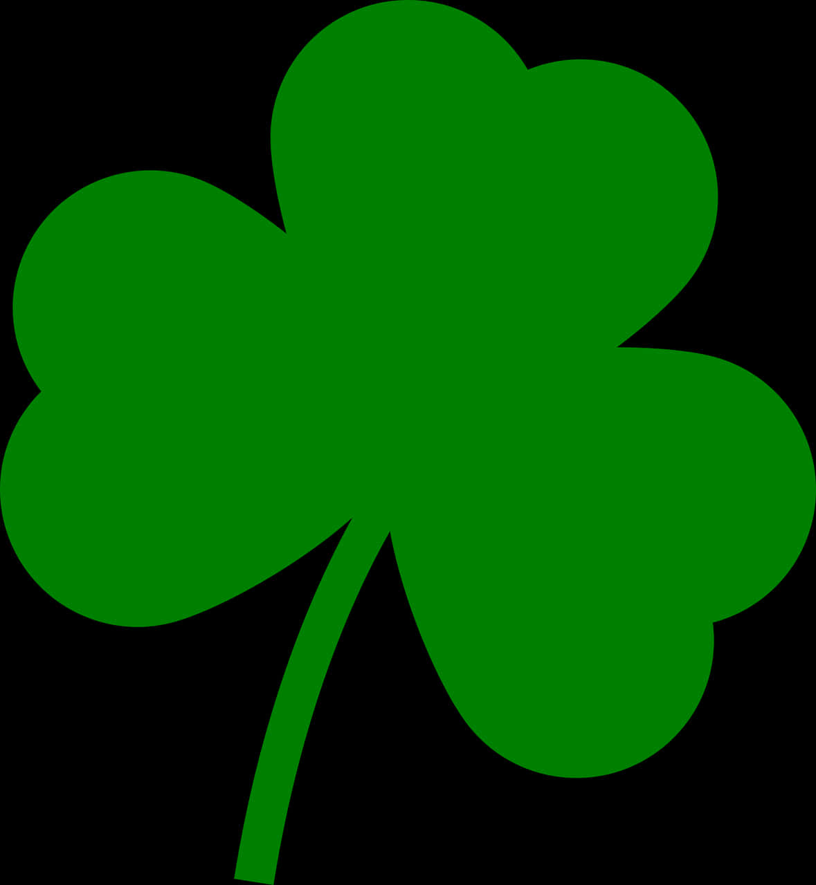 Green Shamrock Graphic PNG Image