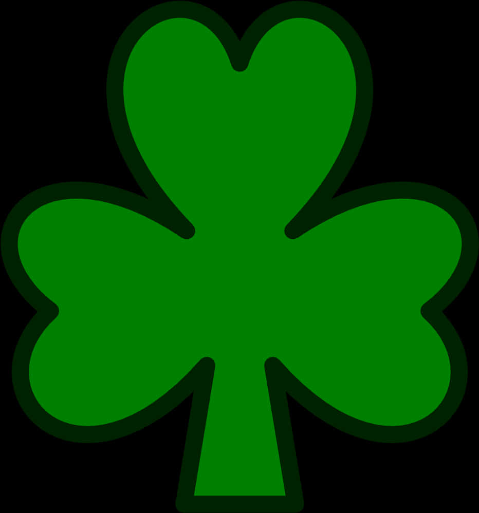 Green Shamrock Graphic PNG Image