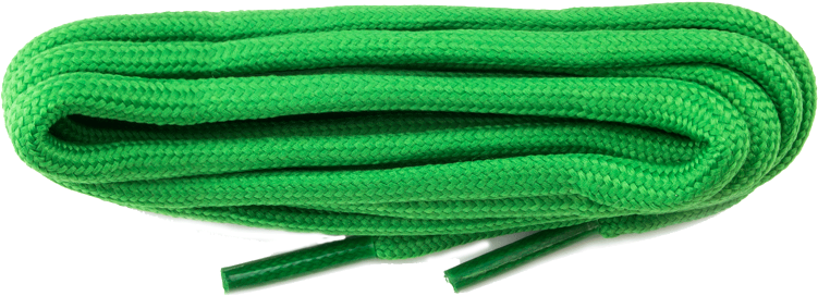 Green Shoelace Isolatedon White Background PNG Image