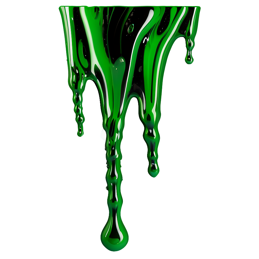 Green Slime Drip Png 6 PNG Image