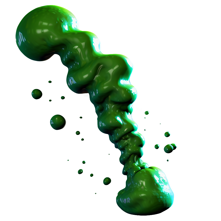 Green Slime Explosion Png Qrm PNG Image