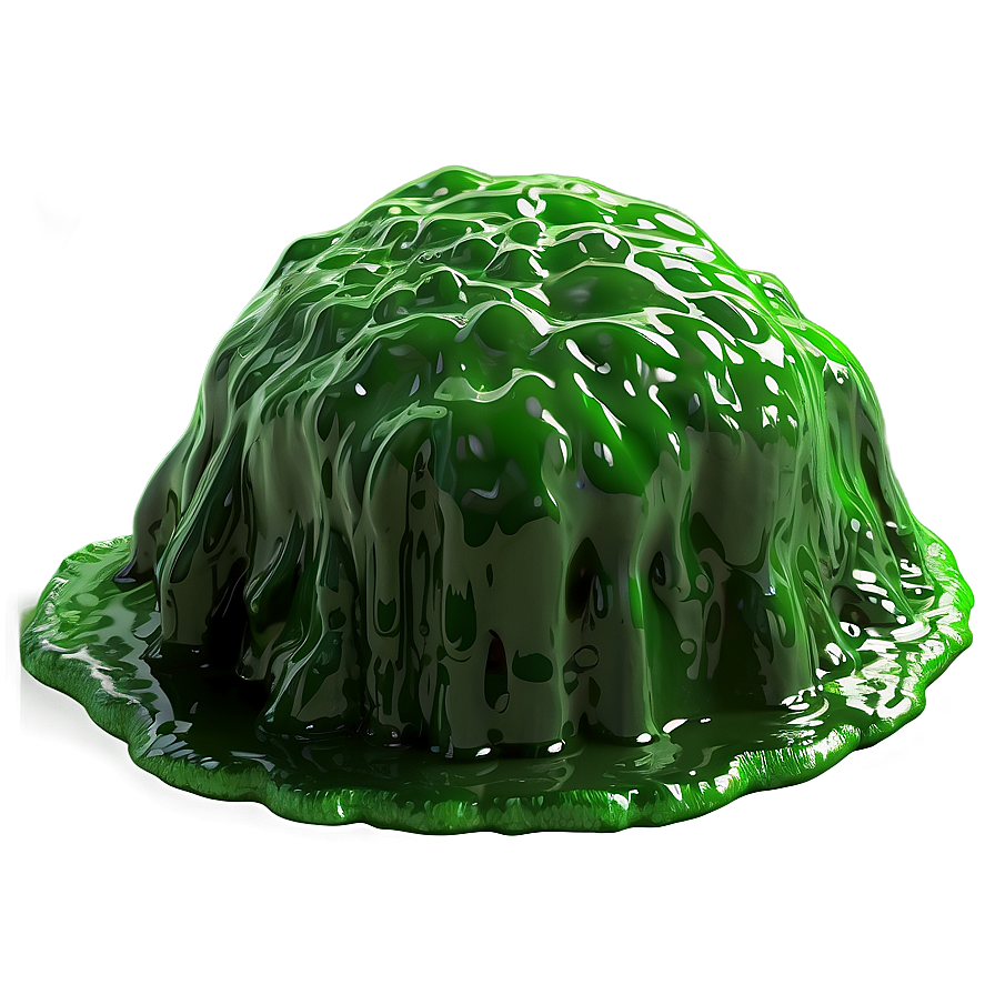 Green Slime Explosion Png Wit PNG Image