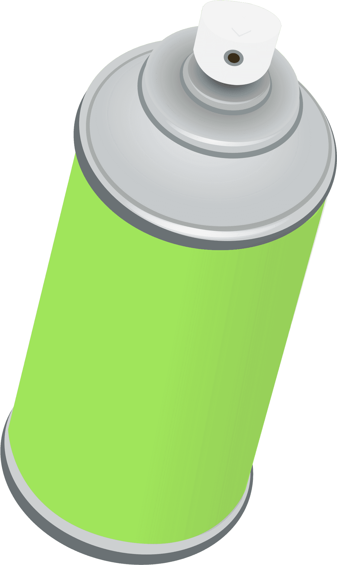 Green Spray Paint Can Vector PNG Image